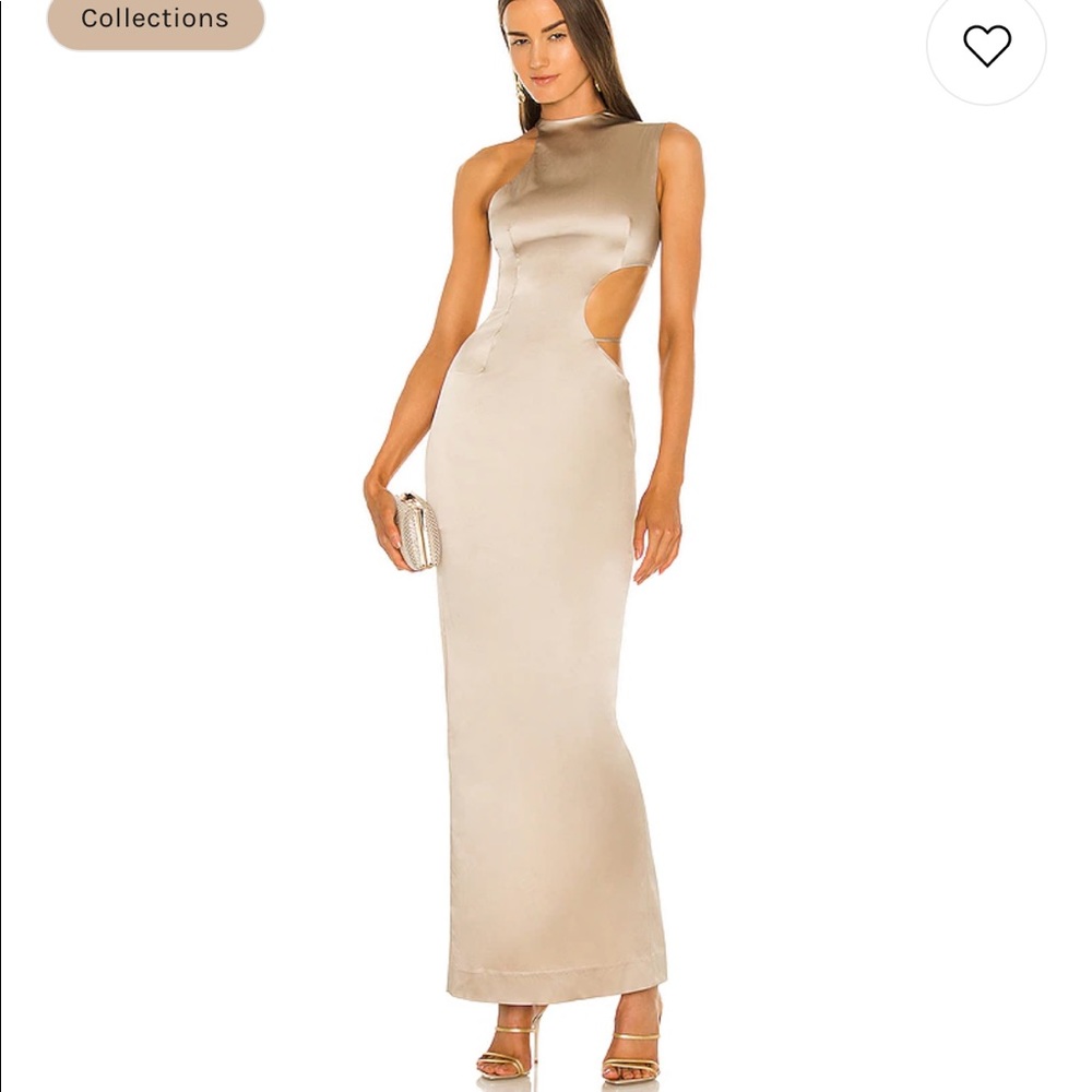 LaQuan Smith - Halter side cutout gown